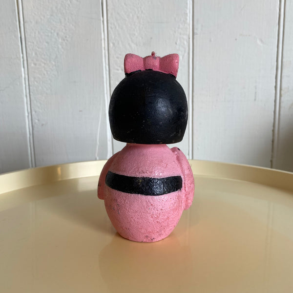 Vintage Kokeshi Doll Candle